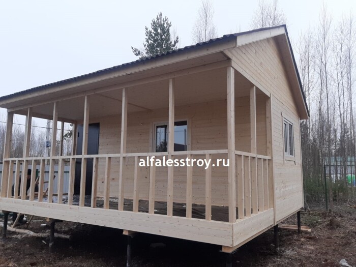 летняя кухня 6х5 со встроенной террасой 2,5х6